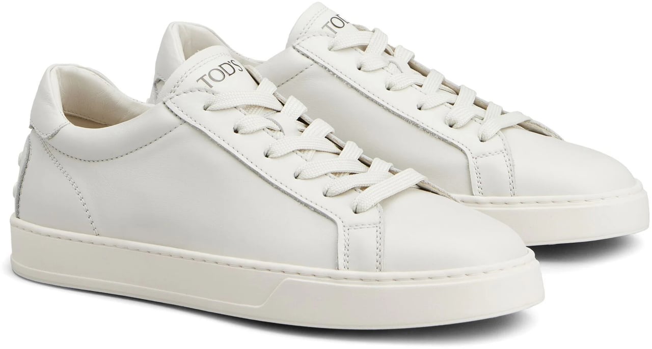 Tod's Sneakers Bianco Latte Wit