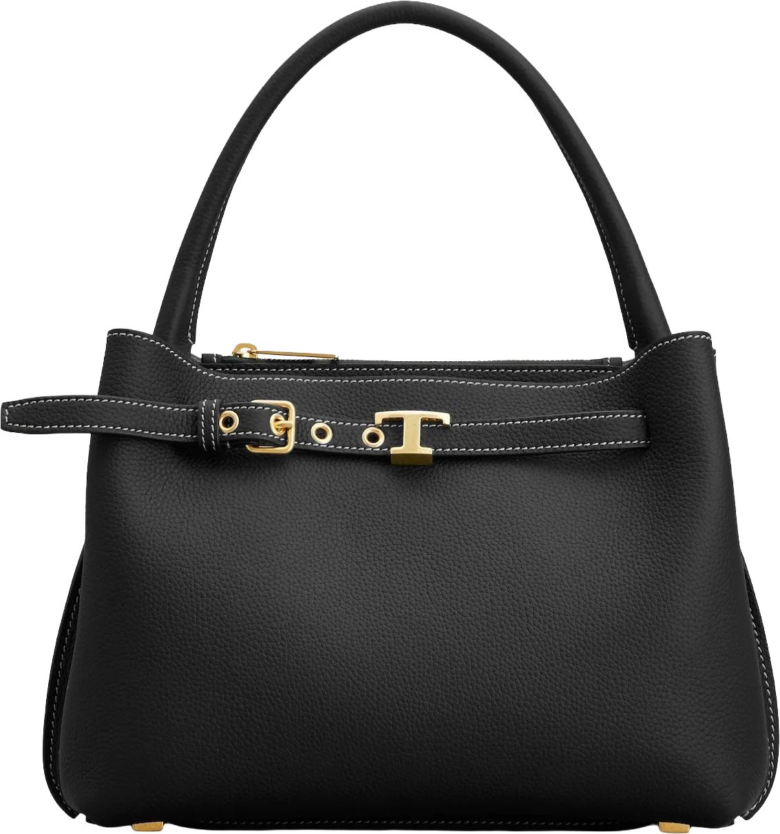 Tod's Black Tim Top Handle Mini Bag Zwart
