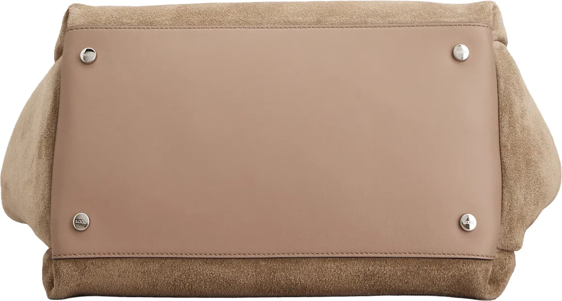 Tod's Beige Apa 2 Manici Mini Trac Bag Neutraal