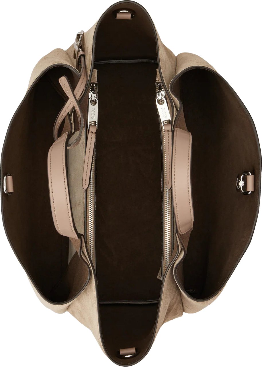Tod's Beige Apa 2 Manici Mini Trac Bag Neutraal