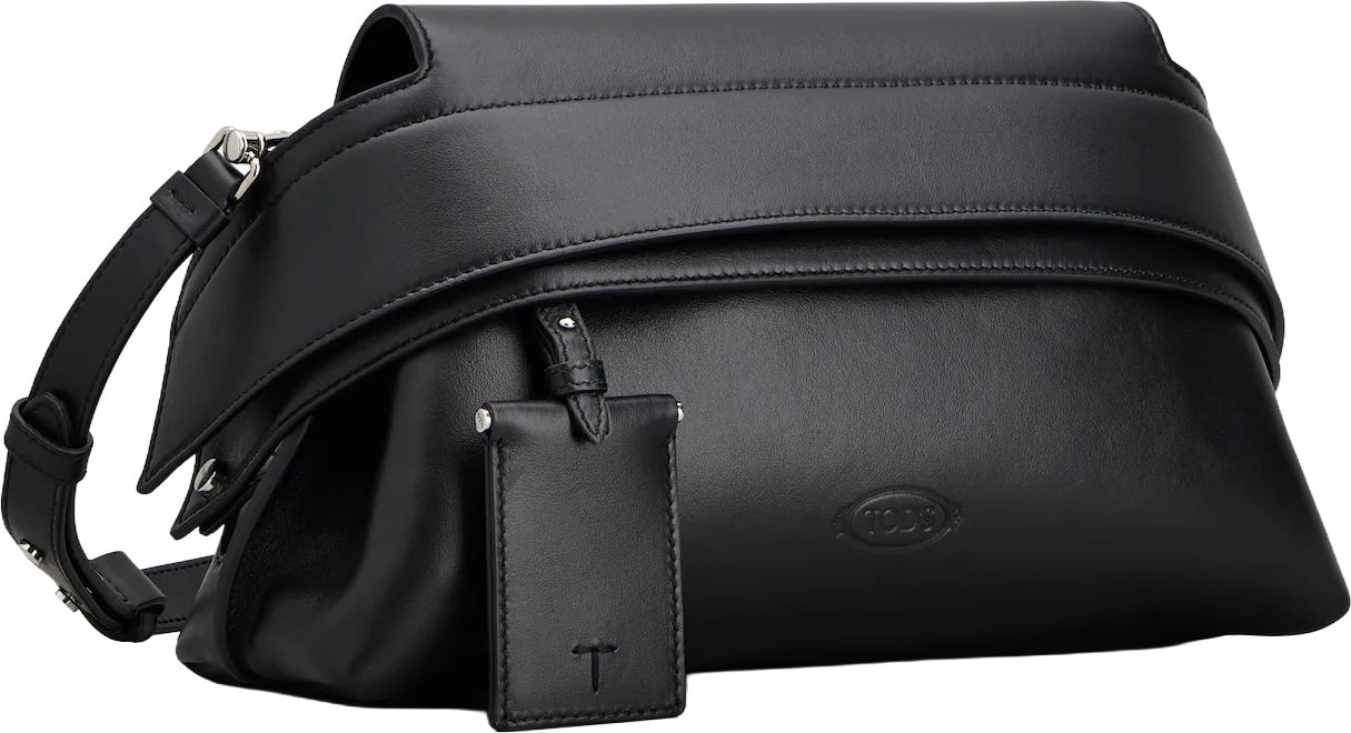 Tod's Black Wav Pouch Mini Bag Zwart
