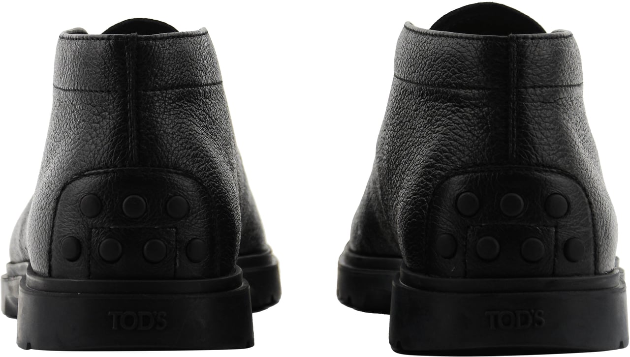 Tod's Tod's Desert Boot Black Leather Zwart
