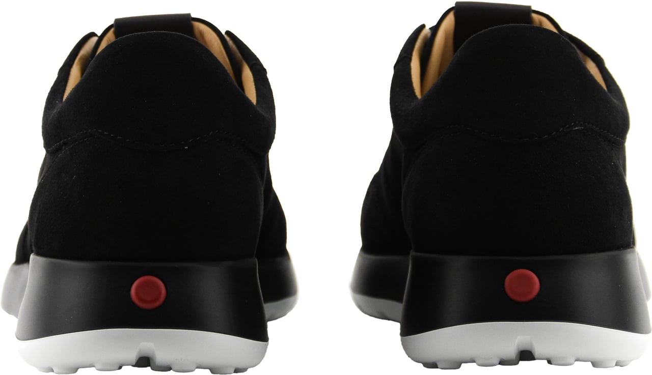 Tod's Tod's Red Dot Sneaker Pashmy Suede Black Zwart