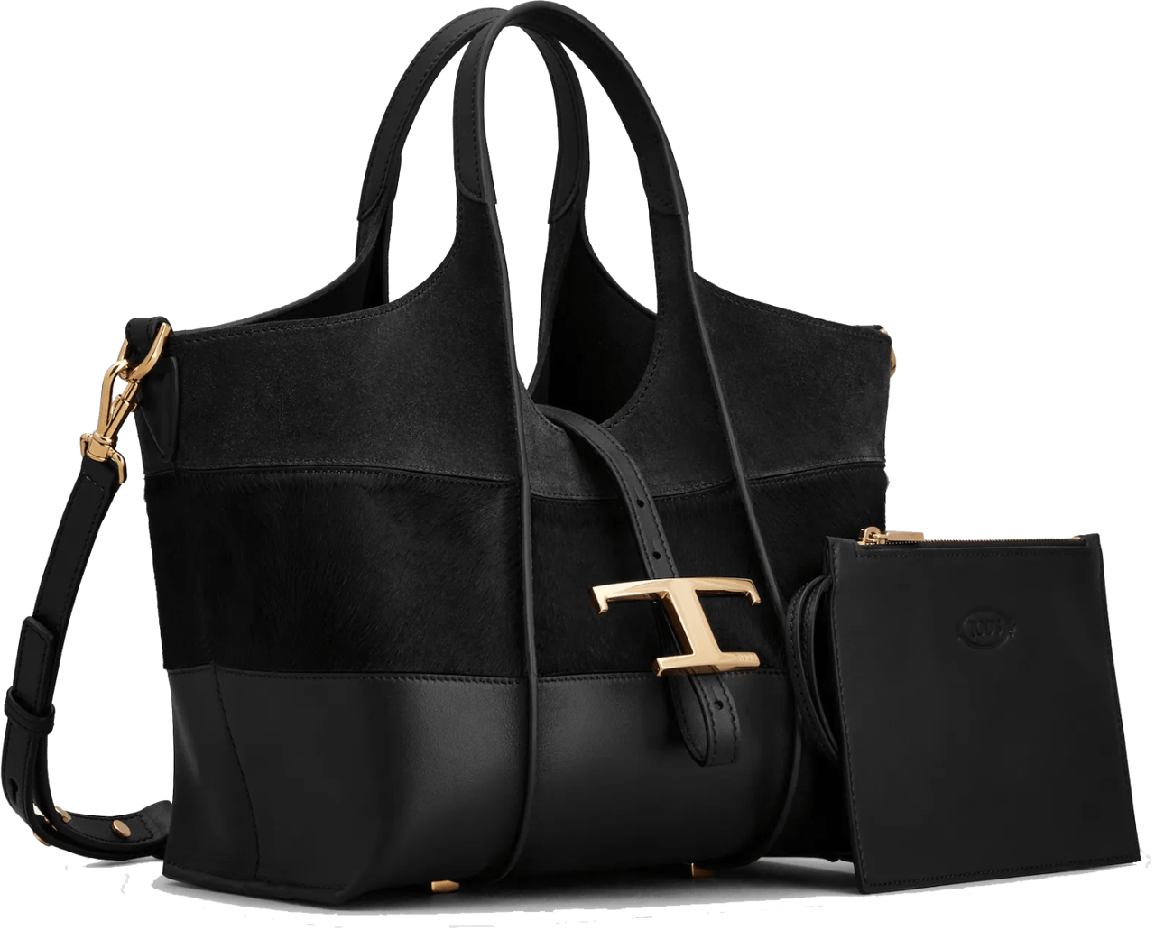 Tod's Tod's T Timeless Shopping Bag Black Zwart
