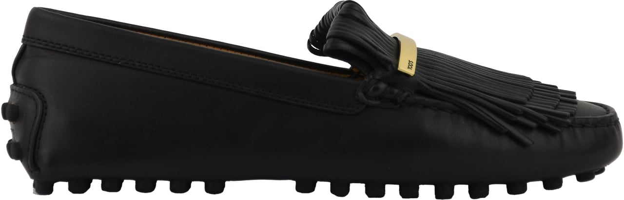 Tod's Tod's Moccasine Fringes Black Zwart