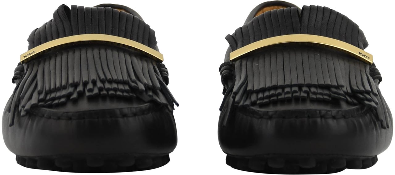 Tod's Tod's Moccasine Fringes Black Zwart