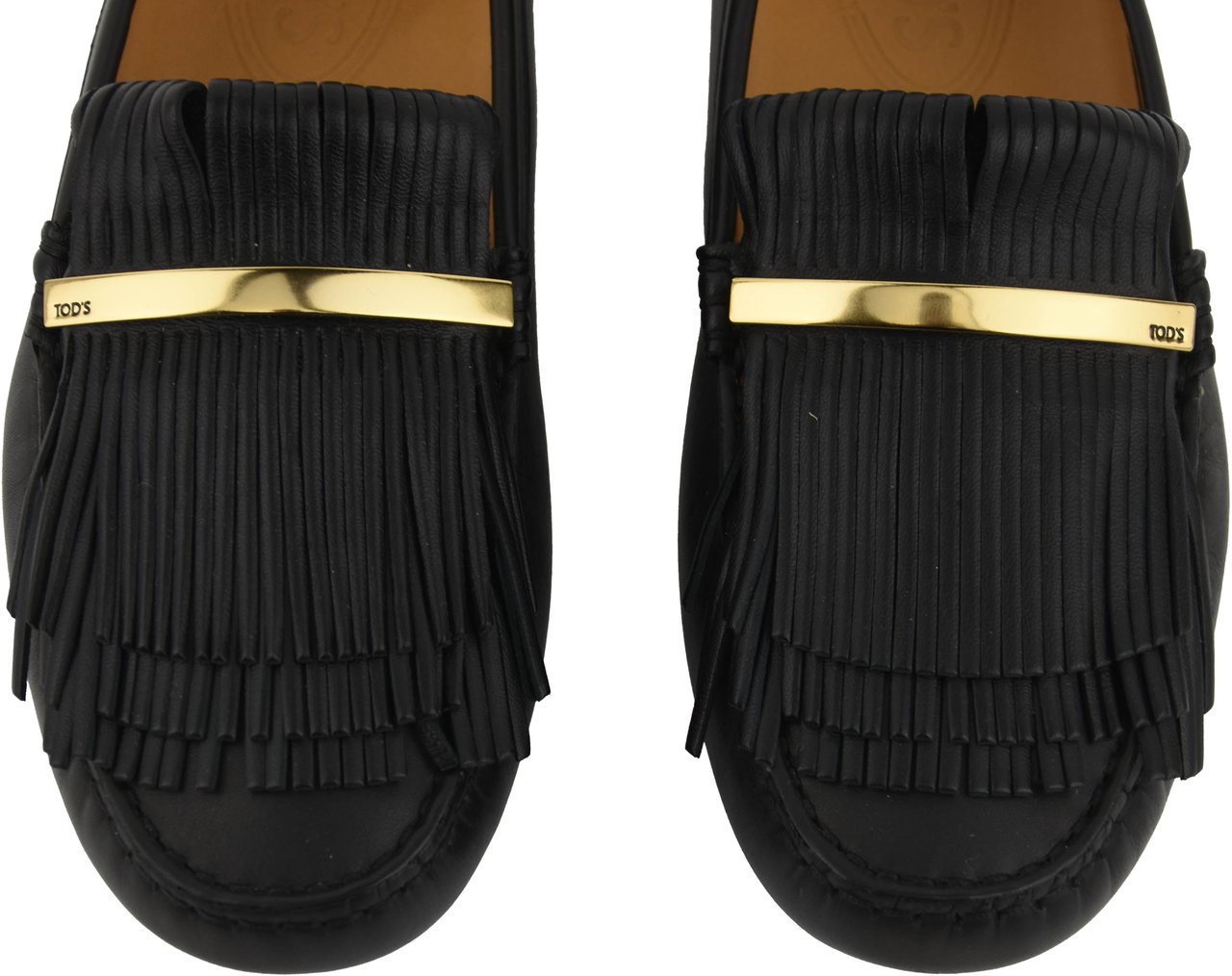 Tod's Tod's Moccasine Fringes Black Zwart