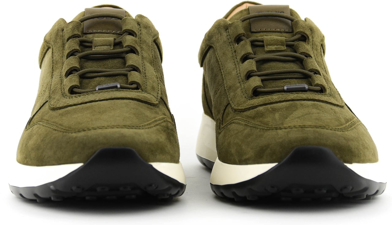 Tod's Tod's Red Dot Sneaker Pashmy Suede Green Groen