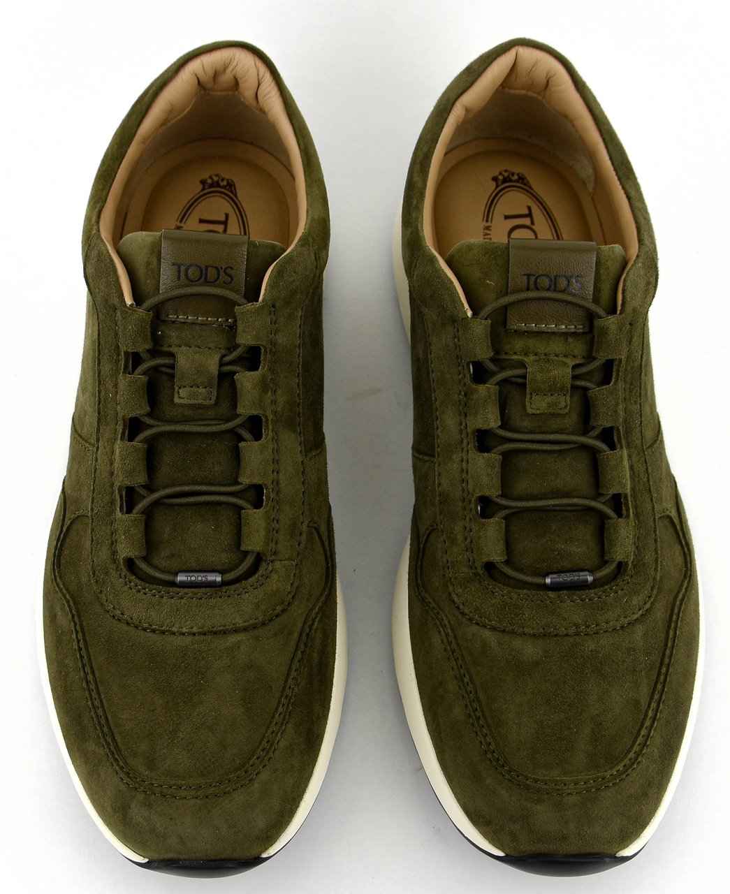 Tod's Tod's Red Dot Sneaker Pashmy Suede Green Groen