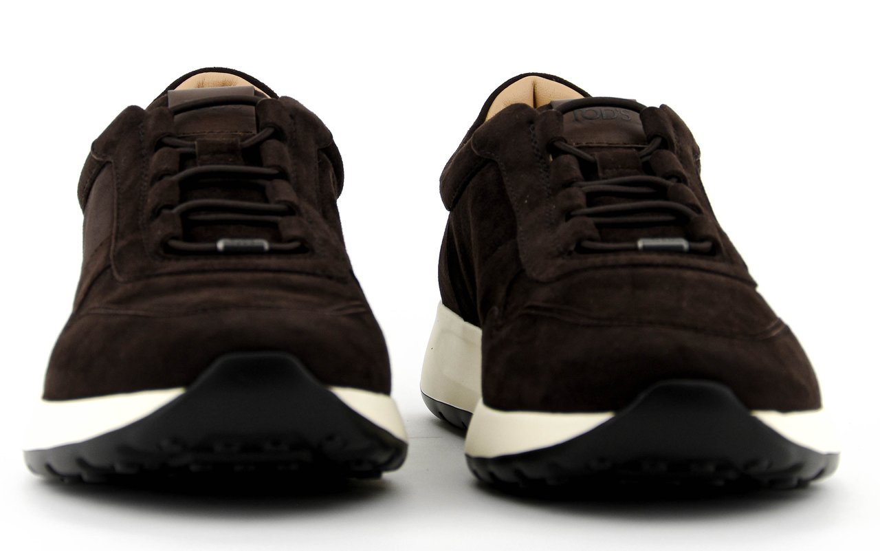 Tod's Tod's  Red Dot Sneaker Pashmy Suede Brown Bruin