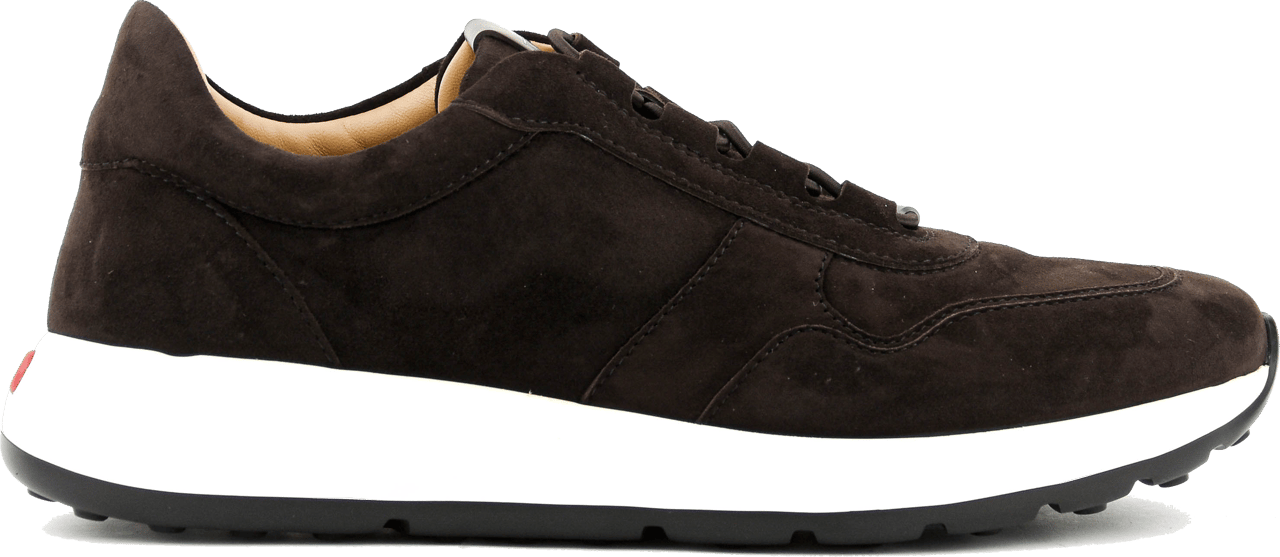 Tod's Tod's  Red Dot Sneaker Pashmy Suede Brown Bruin