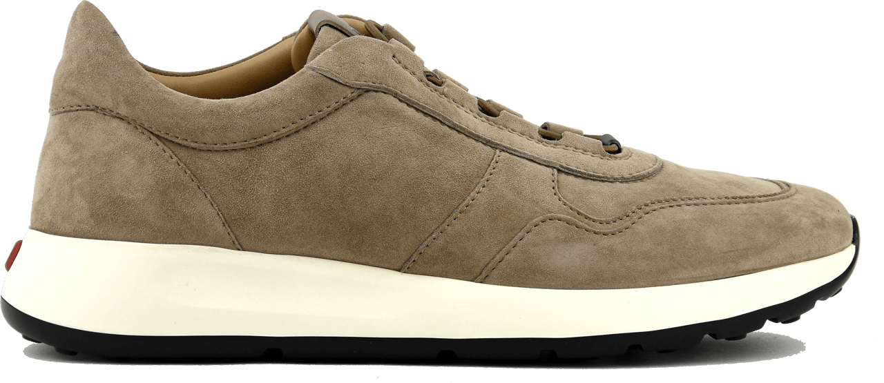 Tod's Tod's Red Dot Sneaker Pashmy Suede Taupe Beige