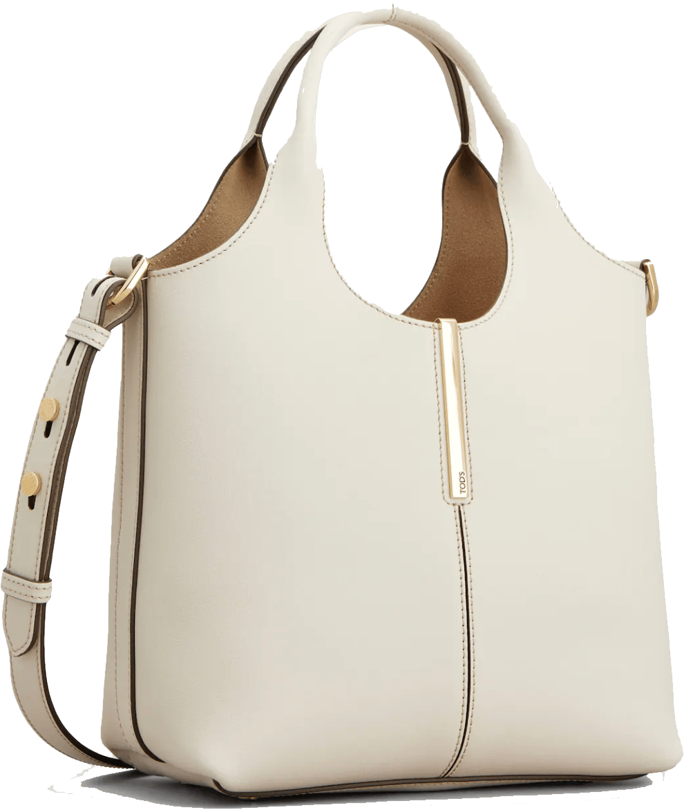 Tod's Tod's Tote Shopping Bag Mini White Wit