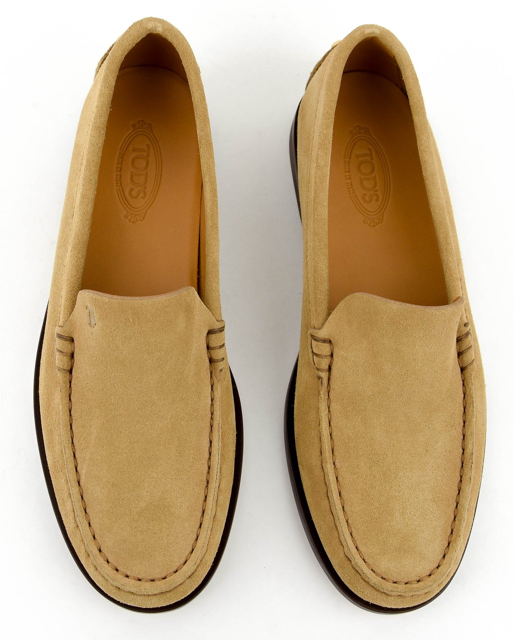 Tod's Metal Studs Loafer Camel Beige