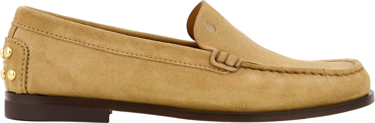 Tod's Metal Studs Loafer Camel Beige