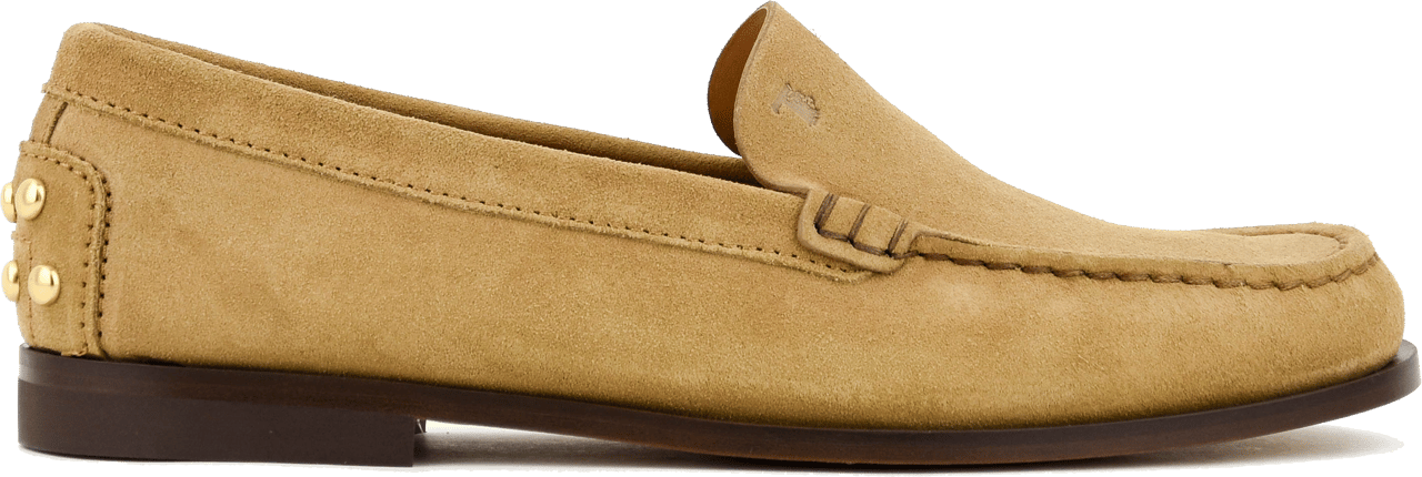 Tod's Metal Studs Loafer Camel Beige