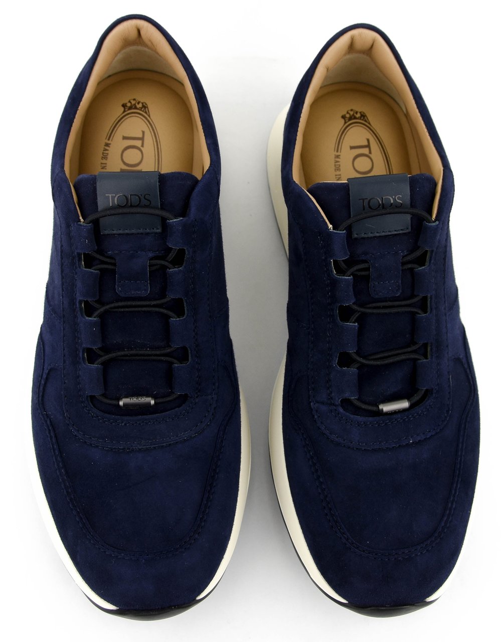 Tod's  Red Dot Sneaker Pashmy Suede Navy Blauw