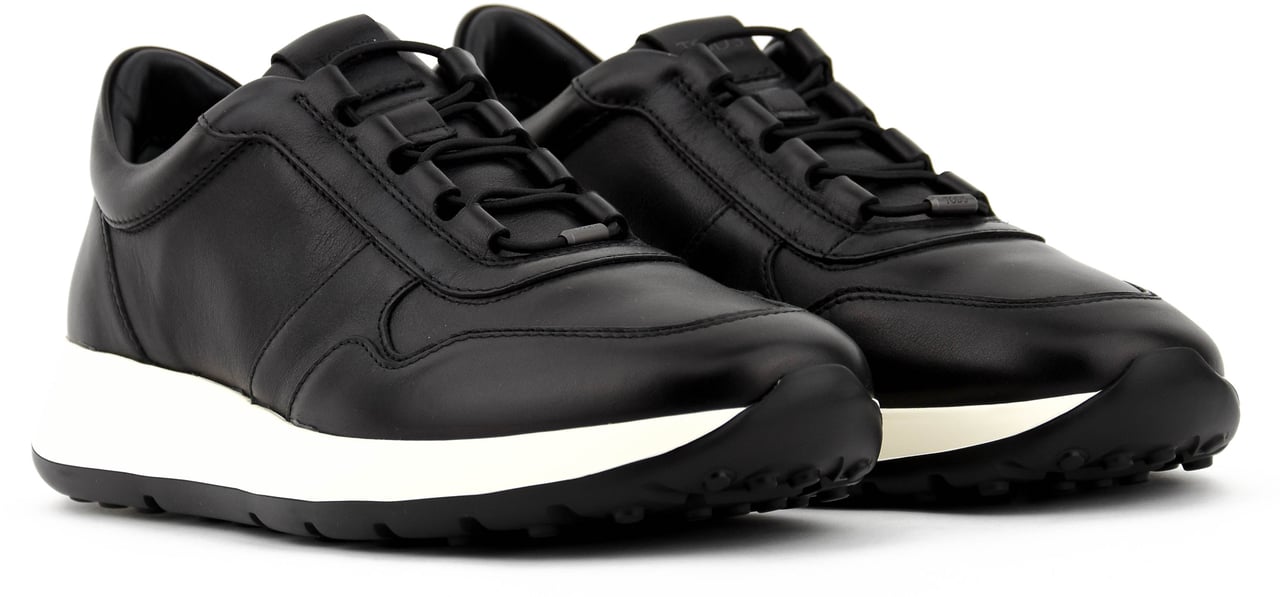 Tod's Tod's  Red Dot Sneaker Nappa Black Zwart