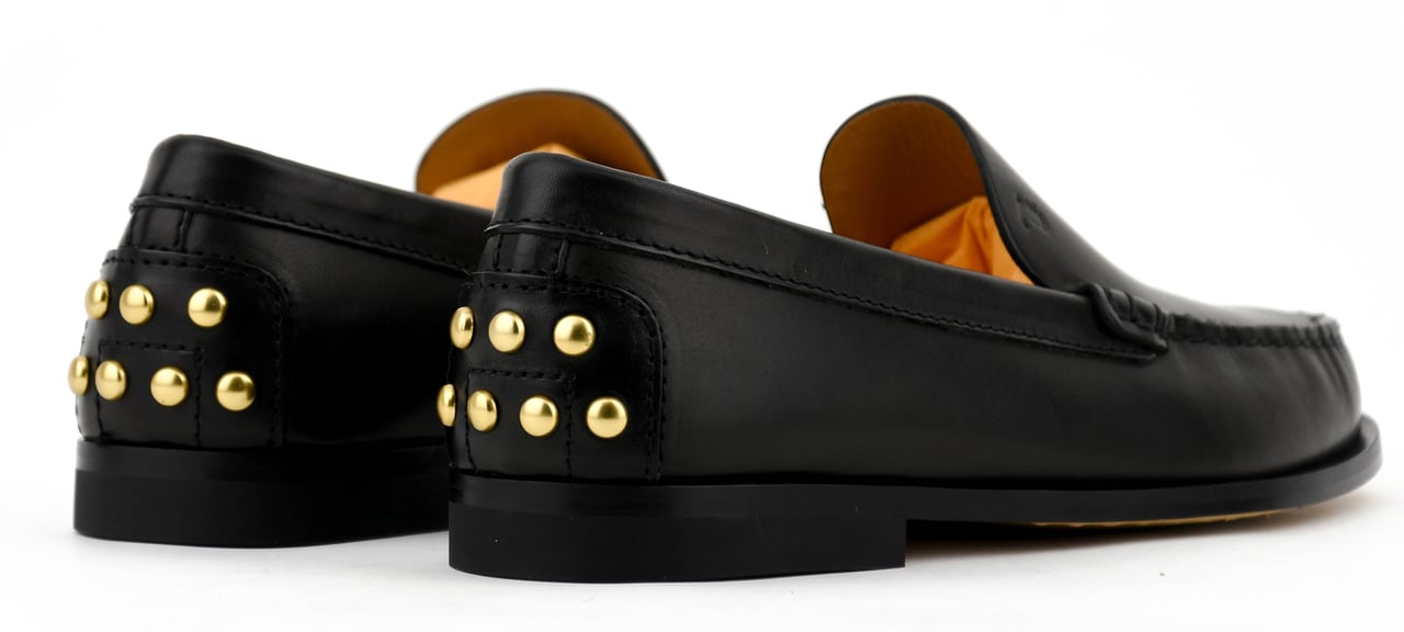 Tod's Metal Studs Loafer Black Zwart