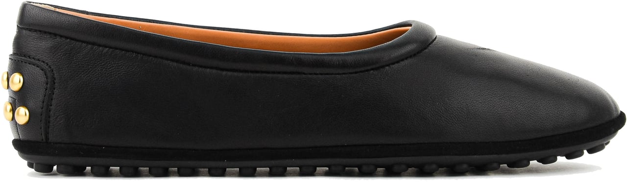 Tod's Metal Dots Ballerina Zwart