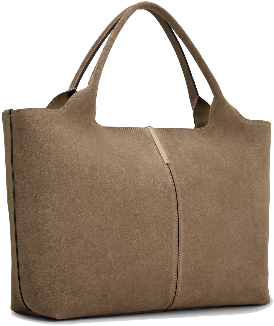 Tod's Shopping Bag Beige Suede Beige