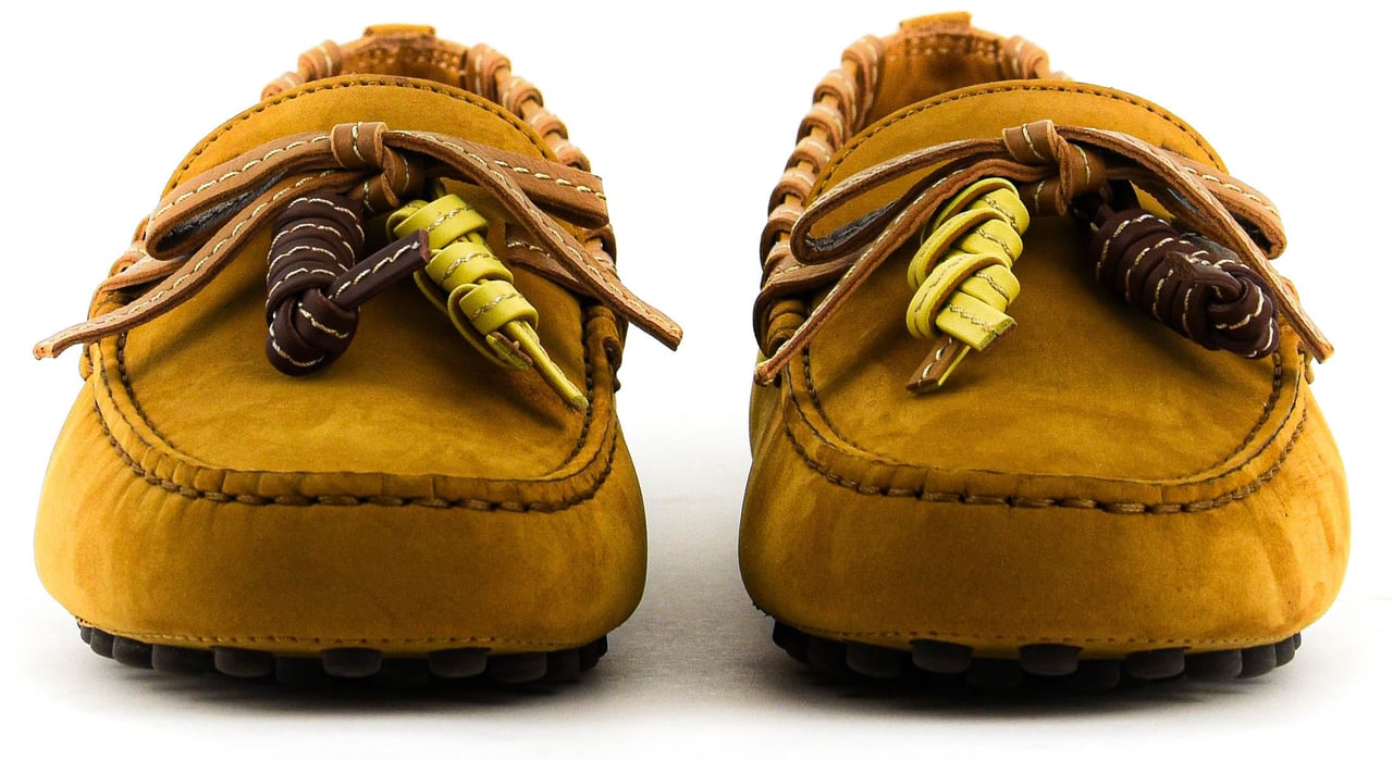 Tod's Moccasine Tassels Camel Beige