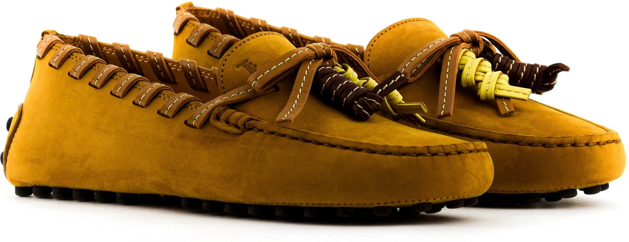 Tod's Moccasine Tassels Camel Beige