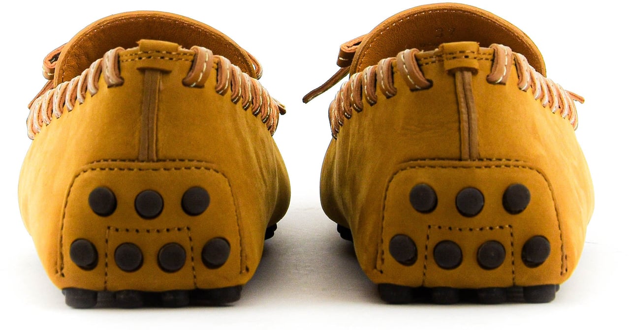 Tod's Moccasine Tassels Camel Beige