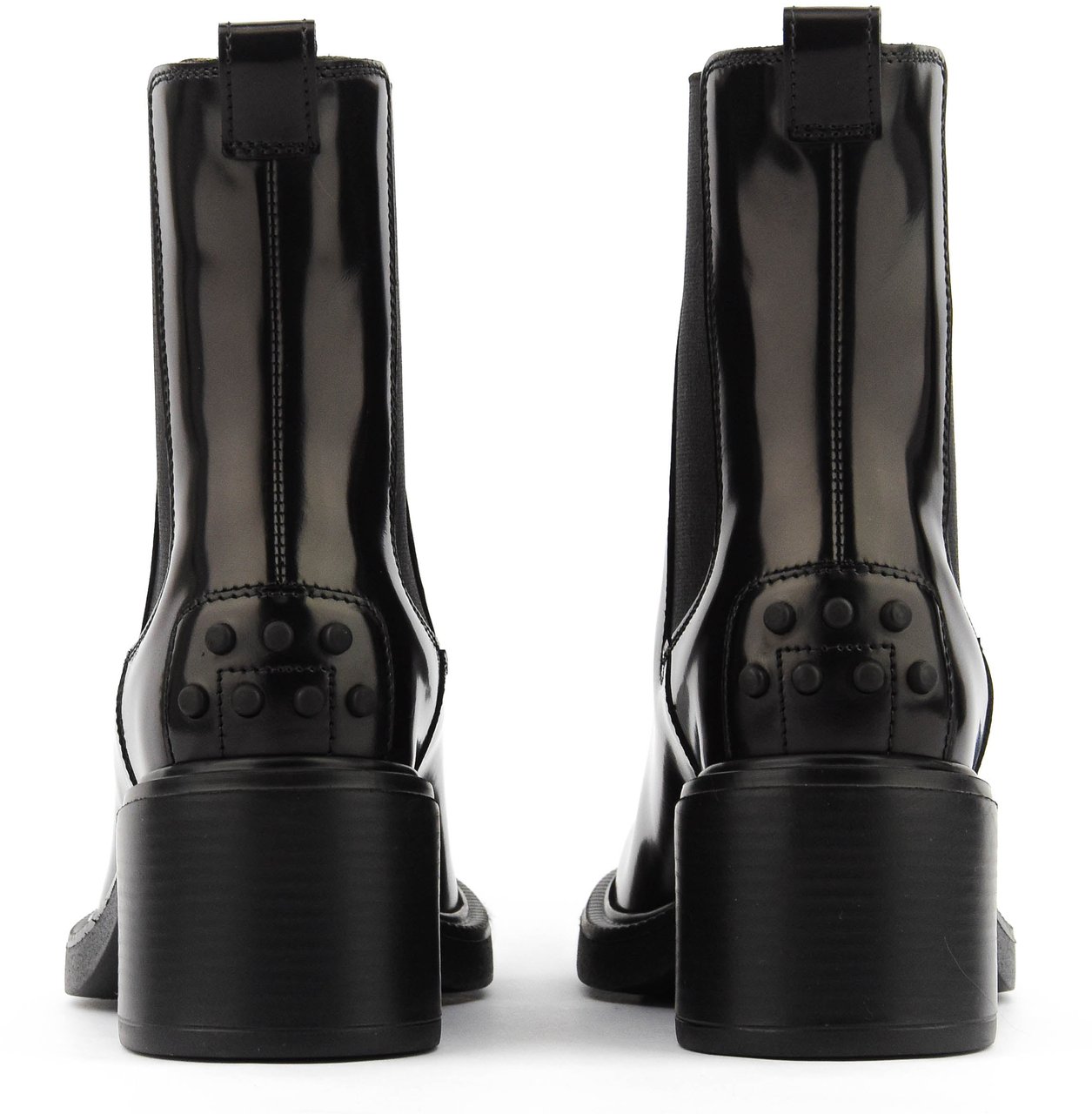 Tod's Ankle Boot High Shine Black Zwart