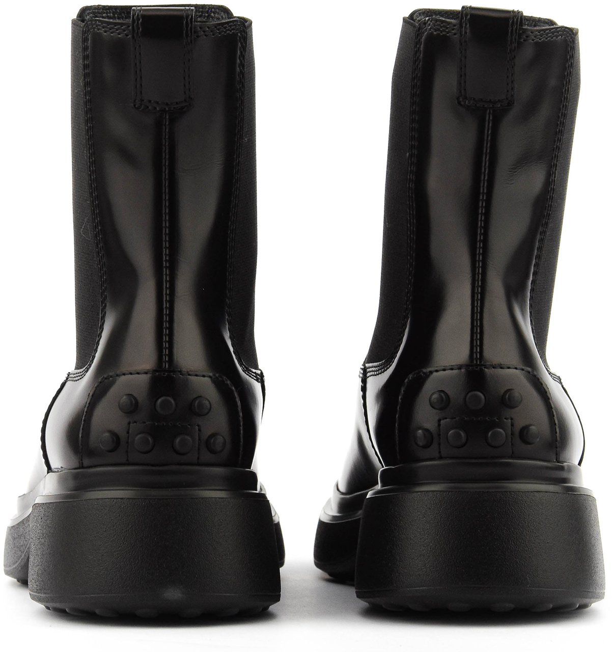 Tod's Chelaseaboot Black High Shine Zwart