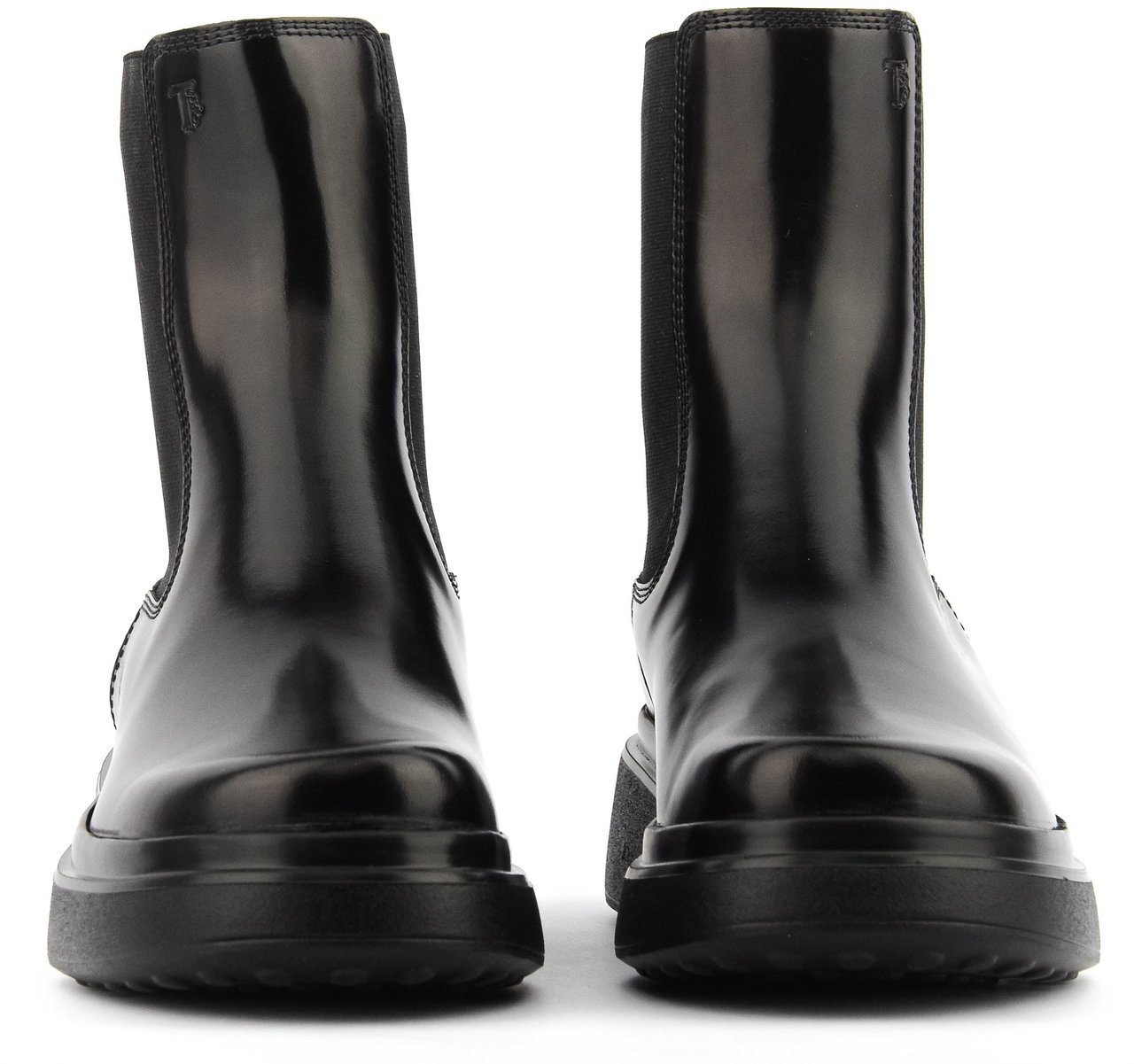 Tod's Chelaseaboot Black High Shine Zwart