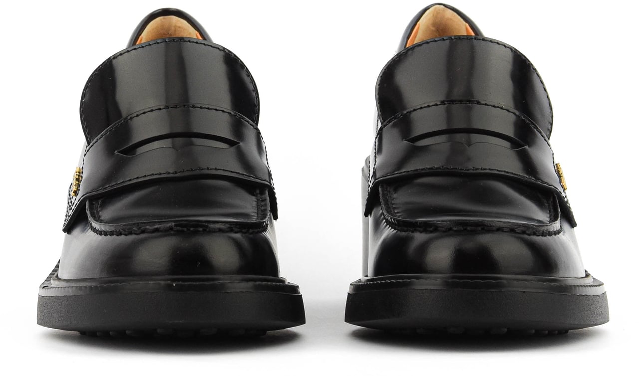Tod's Loafer Black Leather Zwart