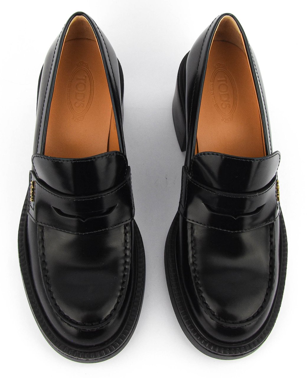 Tod's Loafer Black Leather Zwart