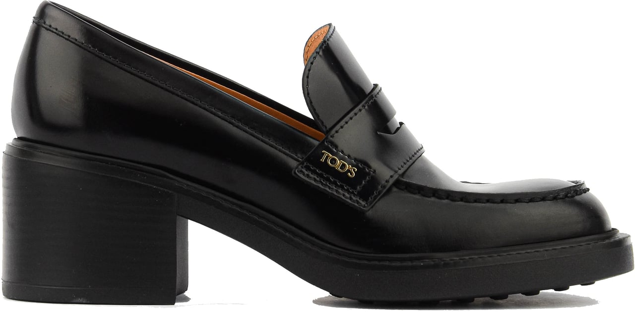 Tod's Loafer Black Leather Zwart