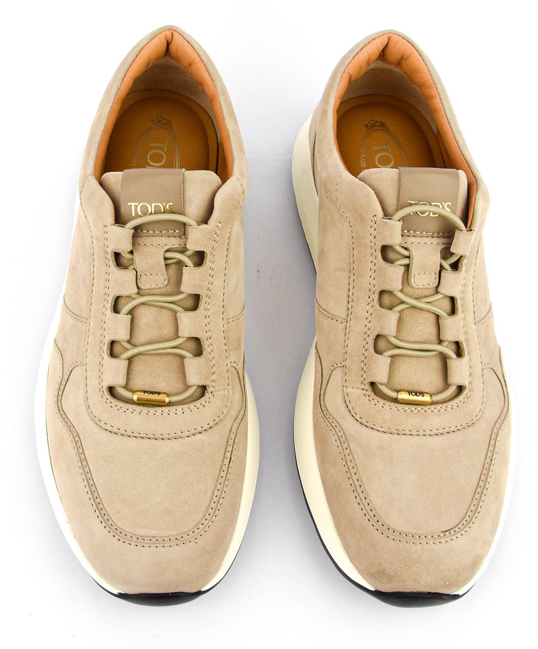 Tod's Red Dot Sneaker Grey Suede Grijs