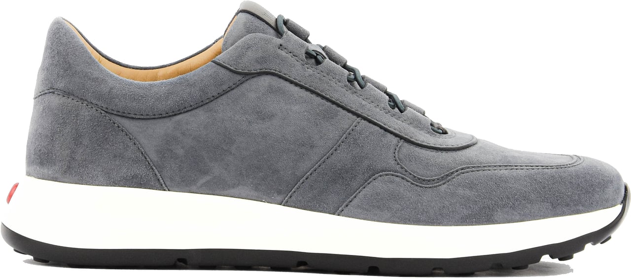 Tod's Red Dot Sneaker Blue Suede Blauw