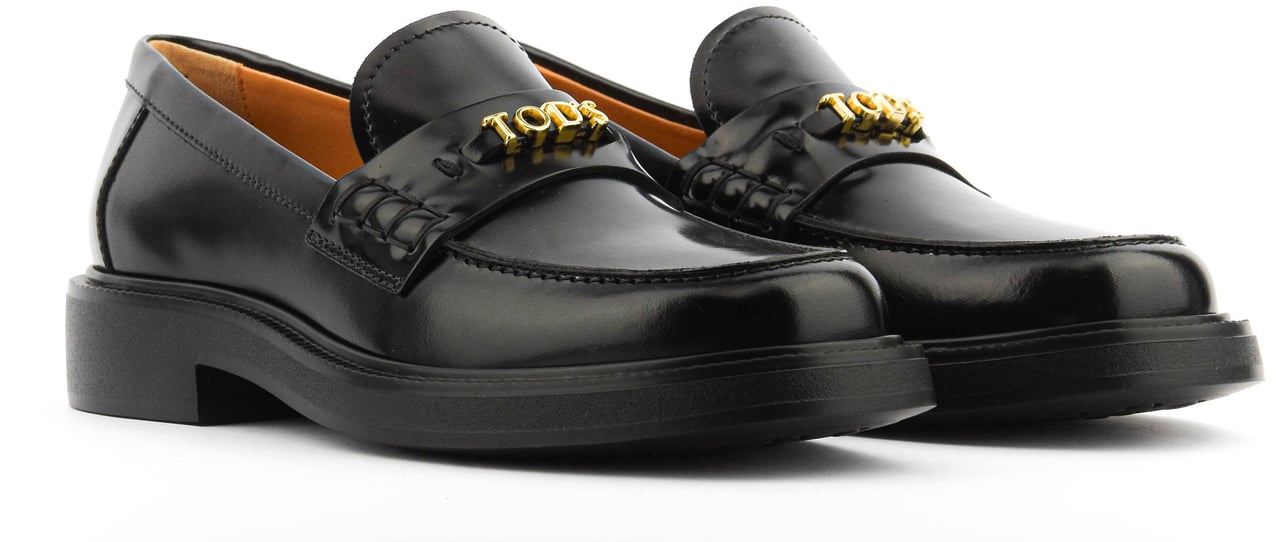 Tod's Loafer Black High Shine Zwart
