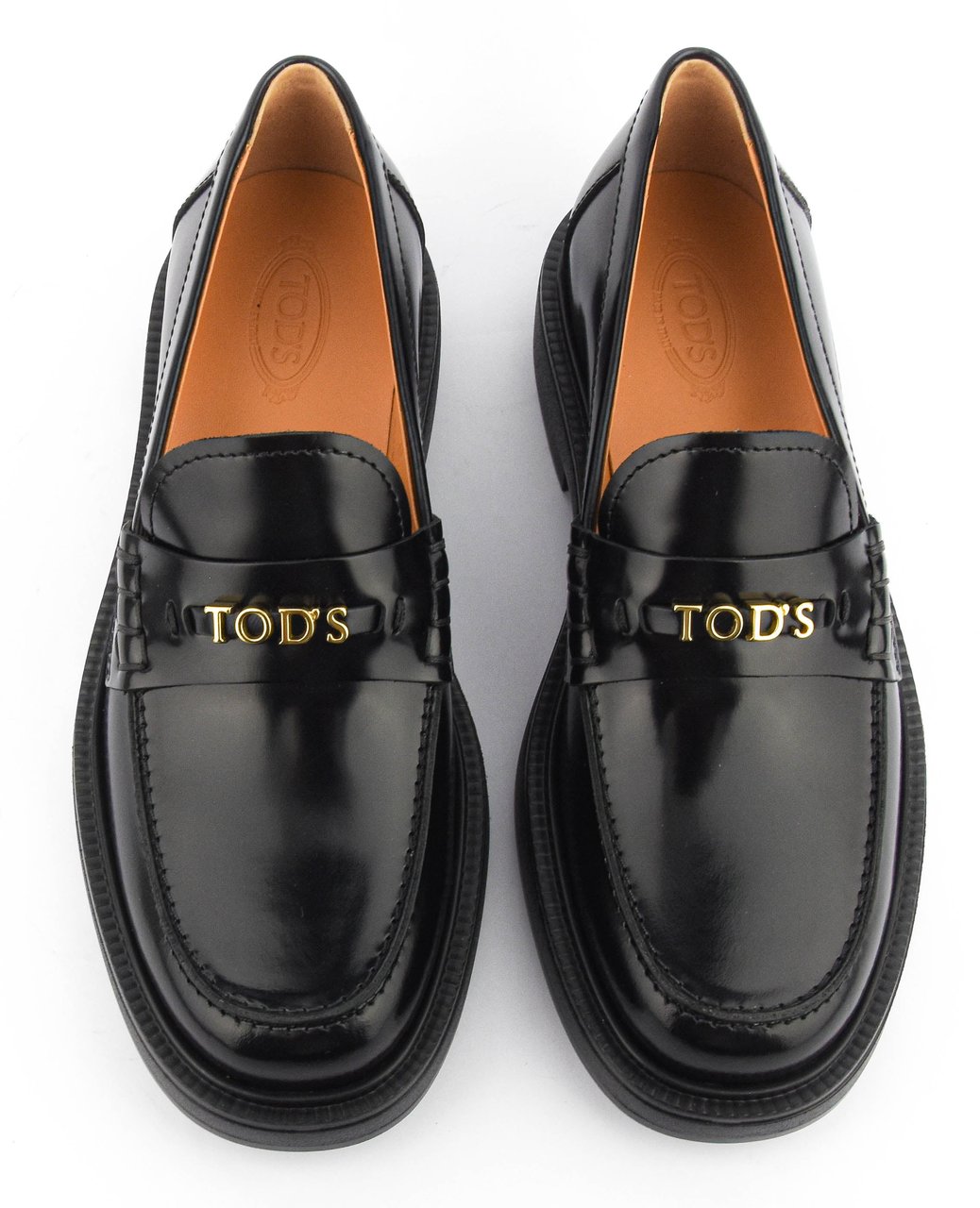 Tod's Loafer Black High Shine Zwart