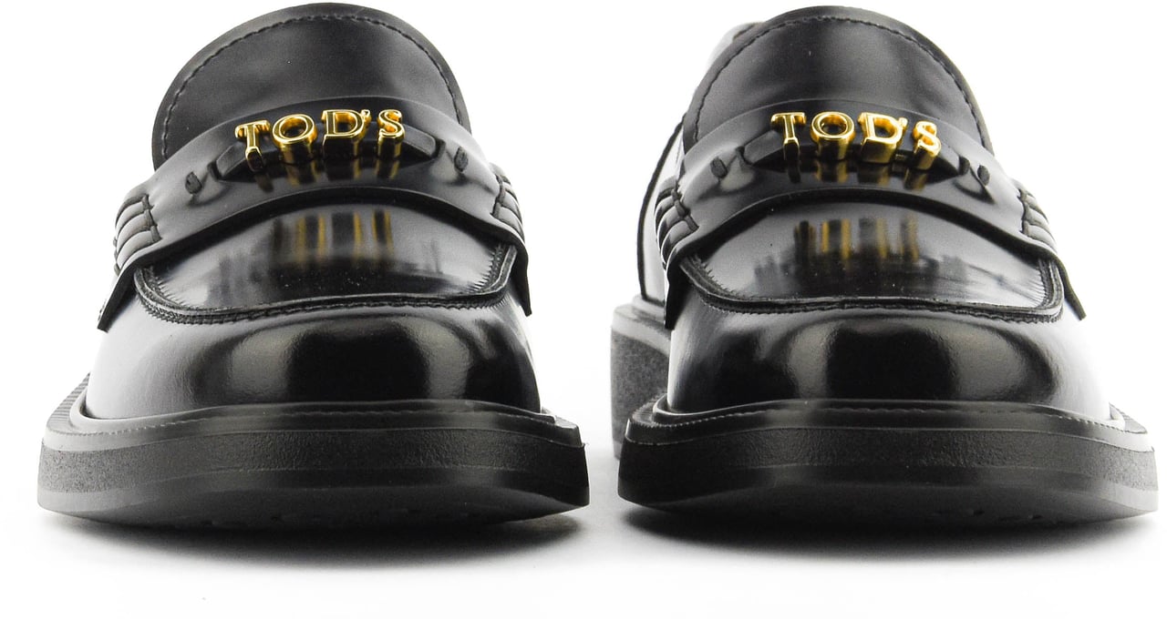 Tod's Loafer Black High Shine Zwart