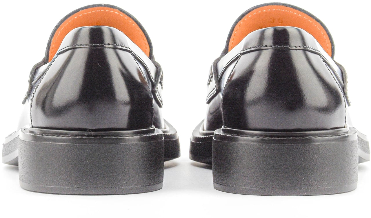 Tod's Loafer Black High Shine Zwart