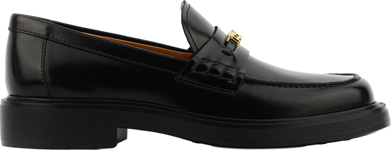 Tod's Loafer Black High Shine Zwart