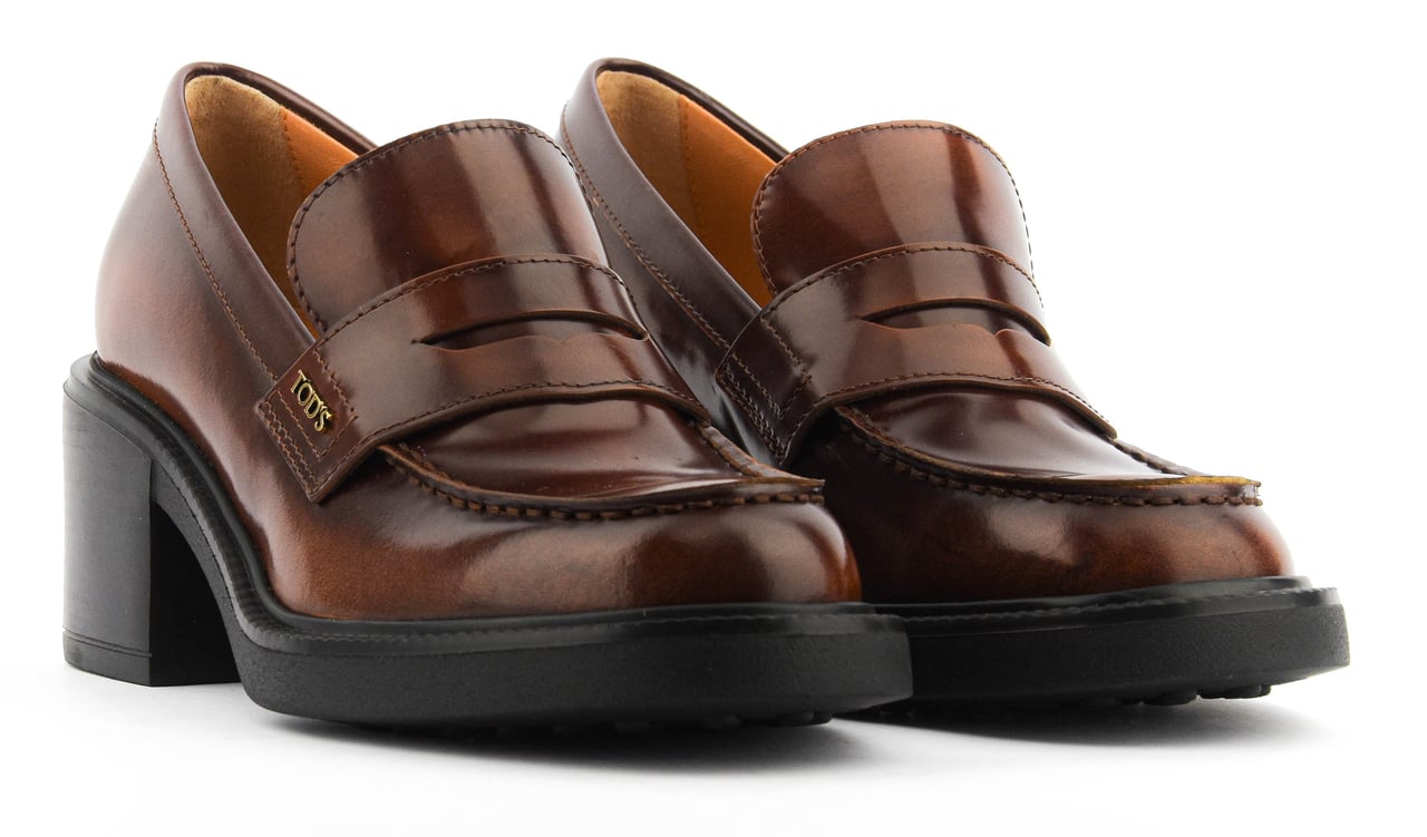 Tod's Loafer Brown High Shine Bruin