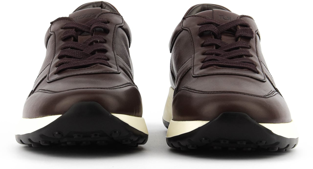Tod's Red Dot Sneaker Nappa Brown Bruin