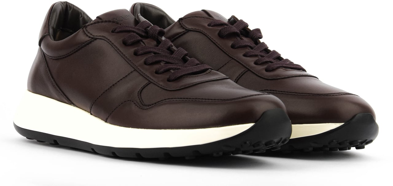 Tod's Red Dot Sneaker Nappa Brown Bruin