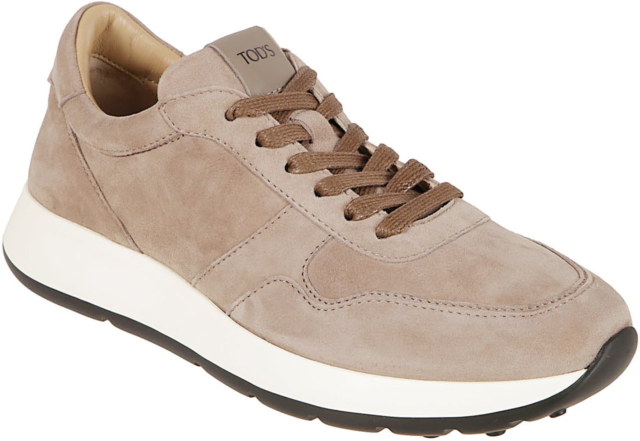 Tod's Pashmy Suede Sneakers With Lightweight Sole Roze