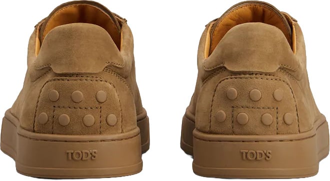 Tod's Cassetta 04L Sneakers In Smooth Goat Leather Bruin