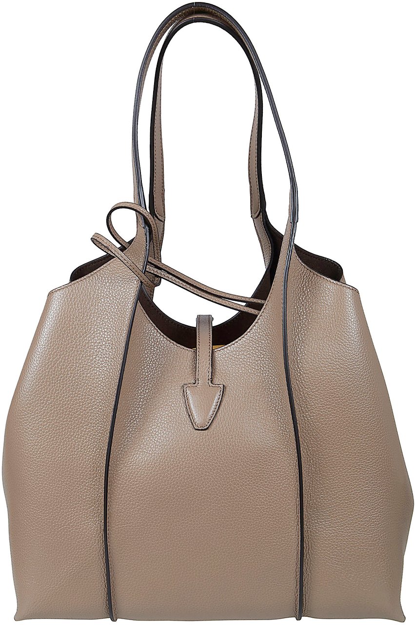 Tod's Textured Leather Tote Bag Groen