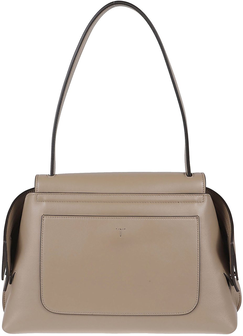 Tod's Contemporary Calf Leather Wave Bag Roze