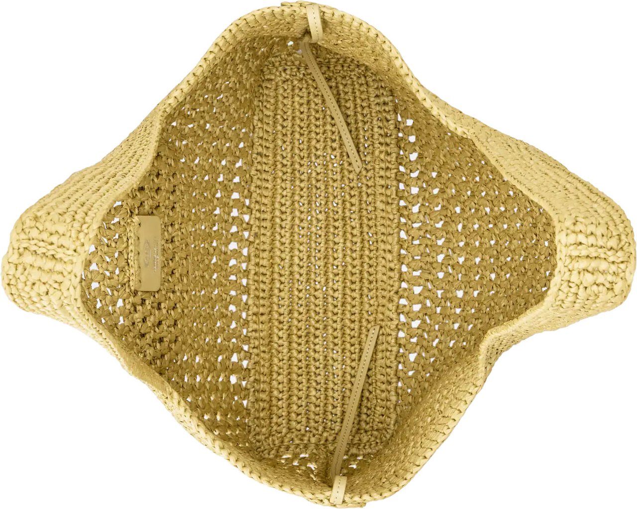 Tod's Woven Tote Bag with Embossed Logo Neutraal