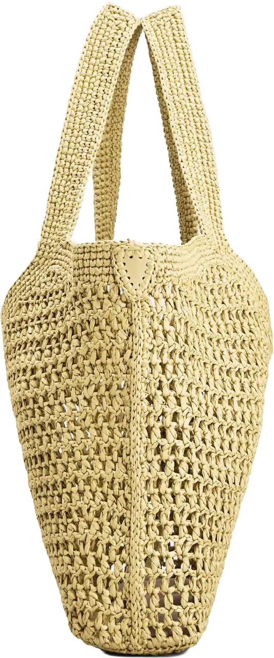 Tod's Woven Tote Bag with Embossed Logo Neutraal